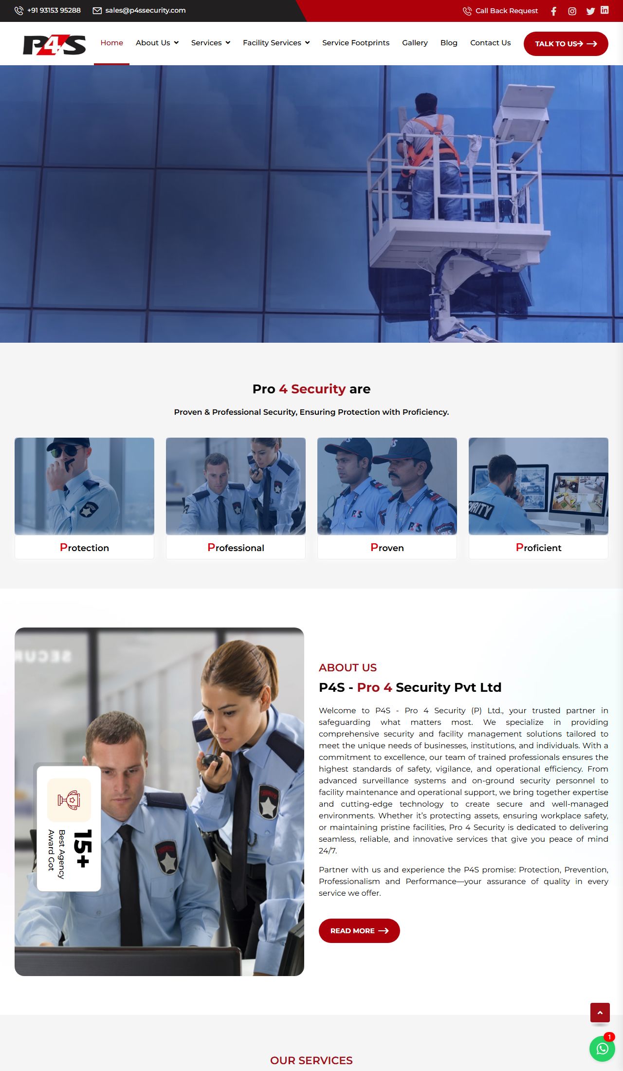 P4S Pro 4 Security website
